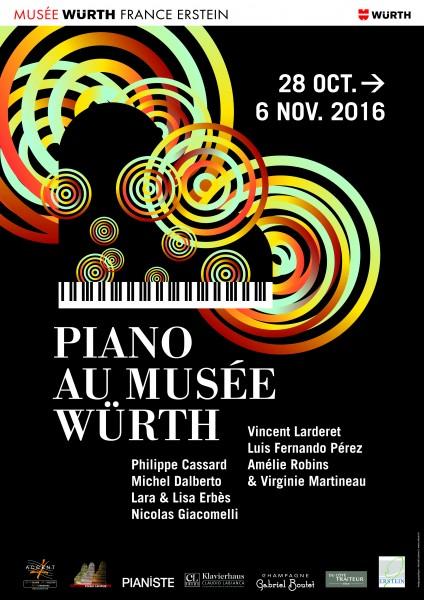 Bilingual brochure FR / DE "Piano au Musée Würth" 2016